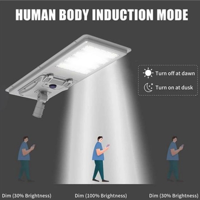 12V DC Integrated Solar Street Lamp 170 Lm/W Aluminum Shell LED Street Light